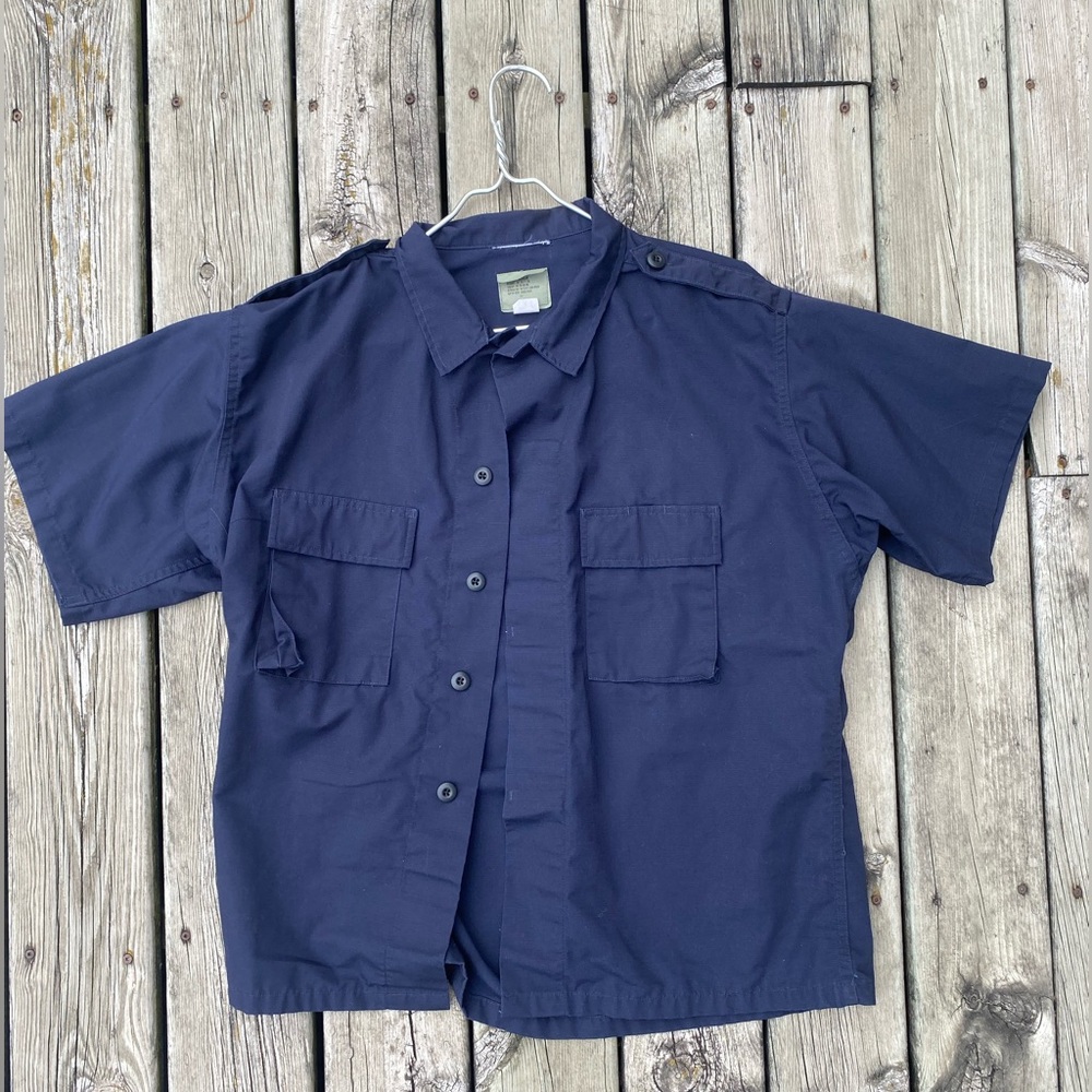 Heavy Duty Men’s Work Wear Shirt Navy Blue